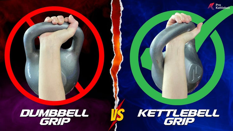 holding a dumbbell the right and wrong way