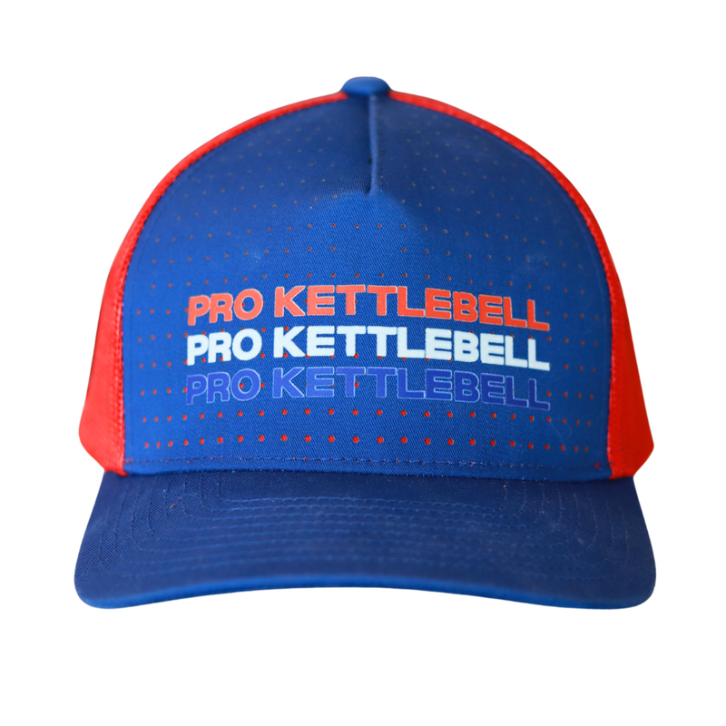 Load image into Gallery viewer, Red, White &amp; Blue Pro Kettlebell Hat
