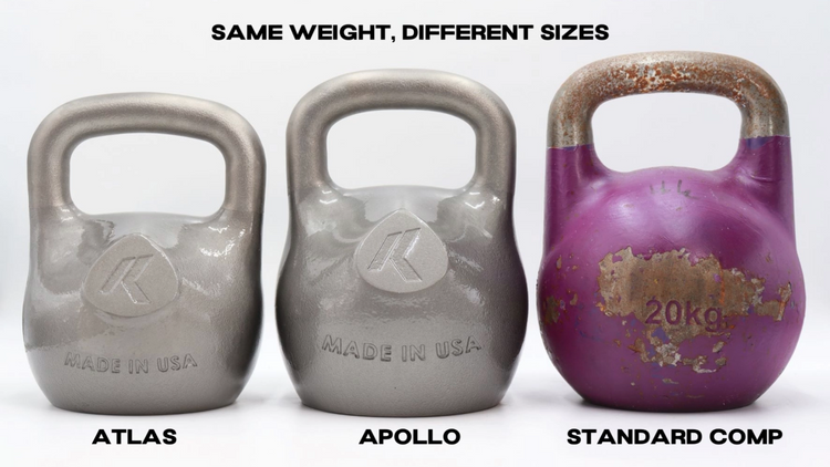 comparing atlas and apollo with competition kettlebells