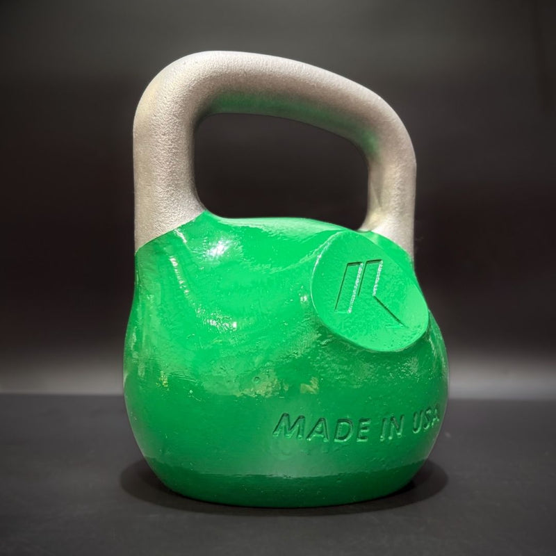 Load image into Gallery viewer, 24kg (53lb) Green Atlas Competition Pro Kettlebell | Made in USA
