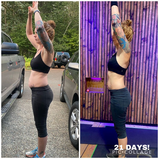 Weight loss progress using kettlebell program