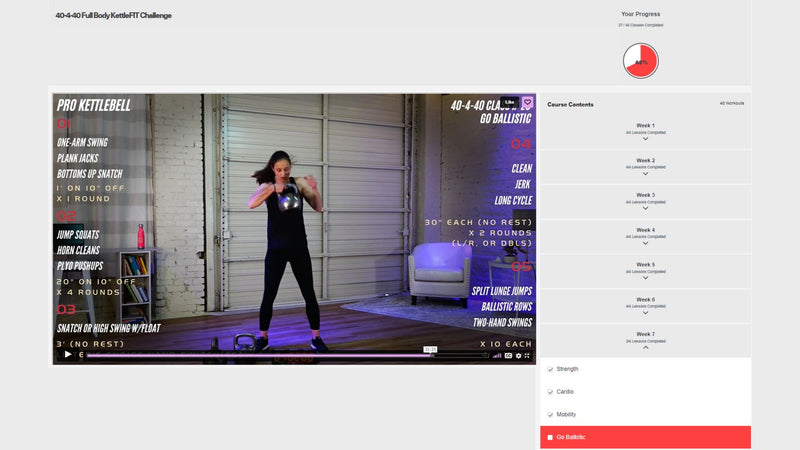 Load image into Gallery viewer, 40-4-40 Full Body KettleFIT Challenge (40 Video Classes)
