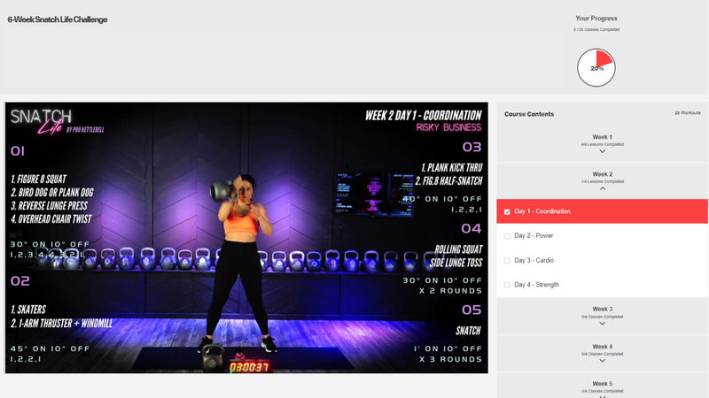 Load image into Gallery viewer, 6-Week Snatch Life Challenge (24 Video Classes)

